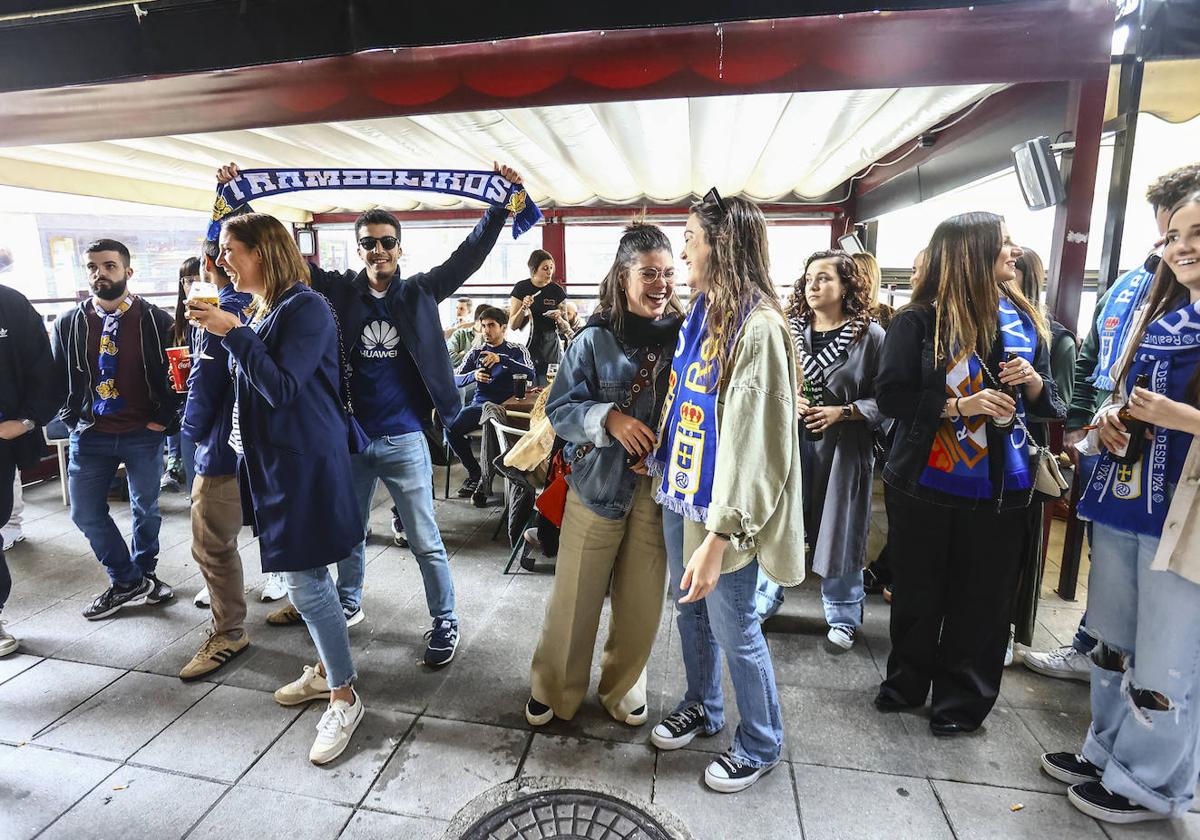 El derbi se vivió también en los bares de Oviedo