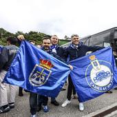 Así despidió la afición del Real Oviedo a los jugadores