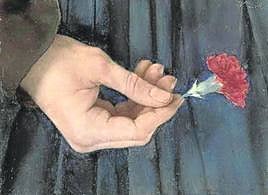 Wilhelm Leibl, 'The girl with the carnation'.