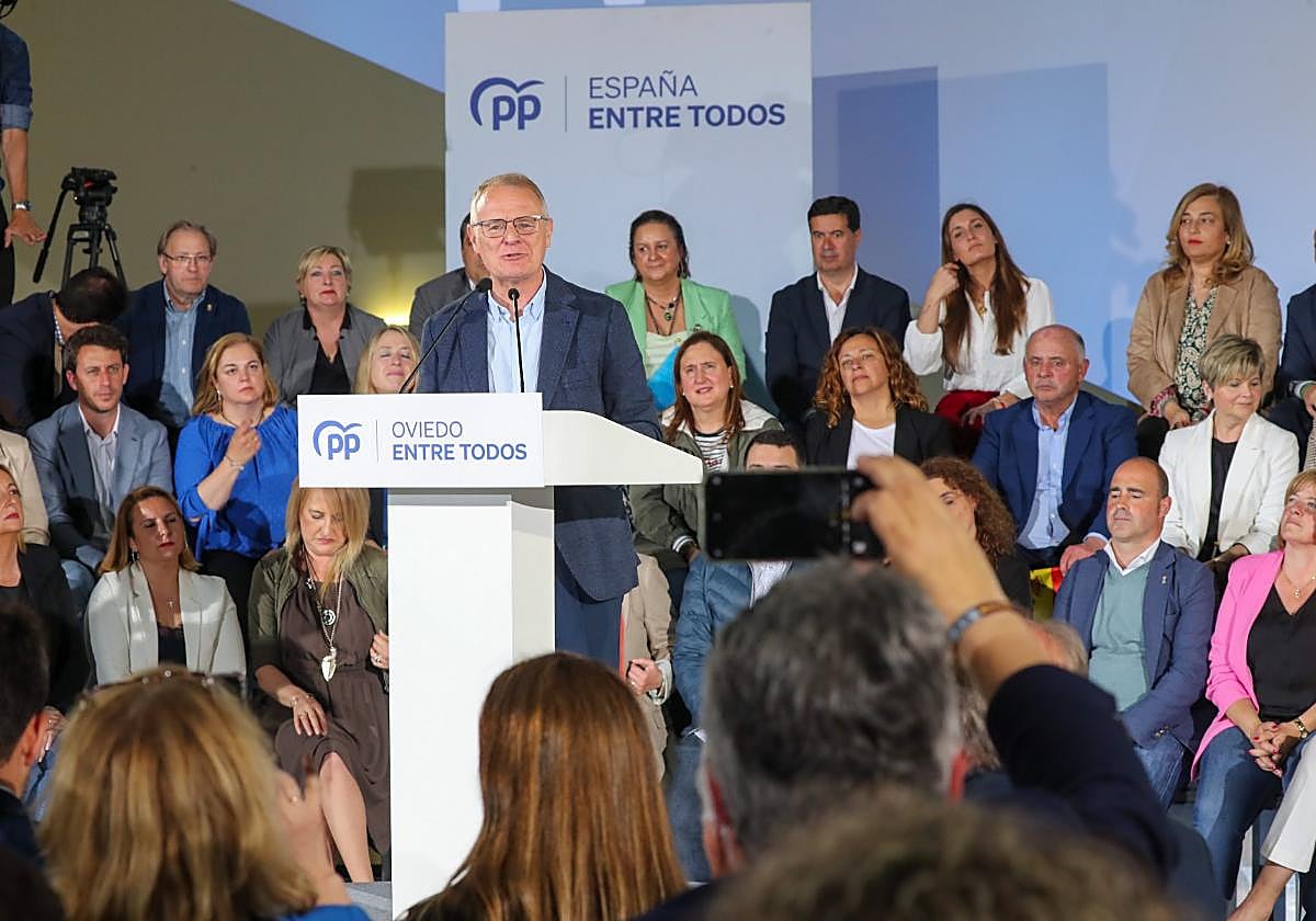 Diego Canga, durante su discurso.