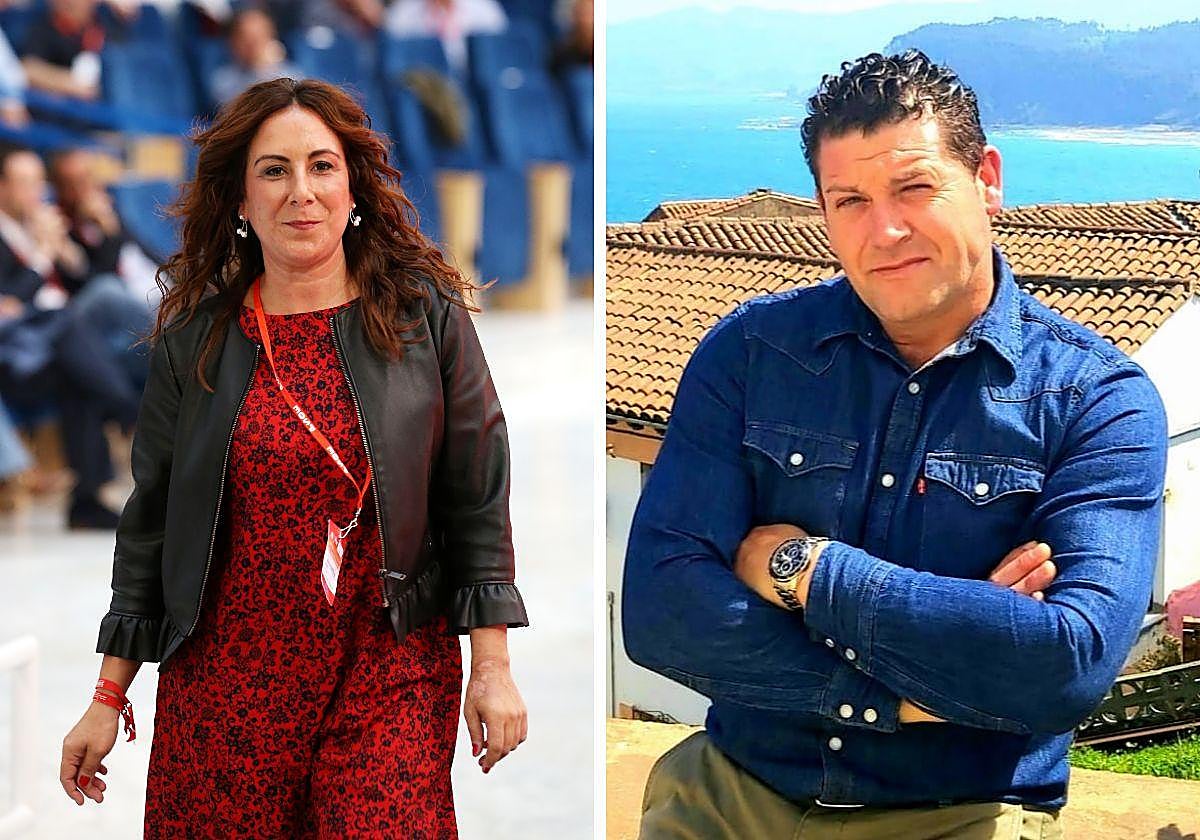 Pilar Huerta, secretaria de Movilización de la FSA. Ignacio Cifuentes, presidente del PP de Sariego.