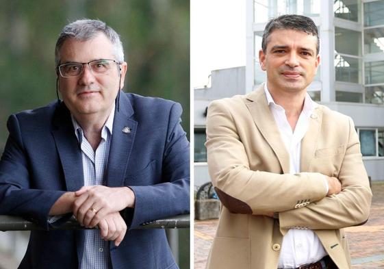 Los dos últimos directores de la EPI, distinguidos por el Colegio de Ingenieros