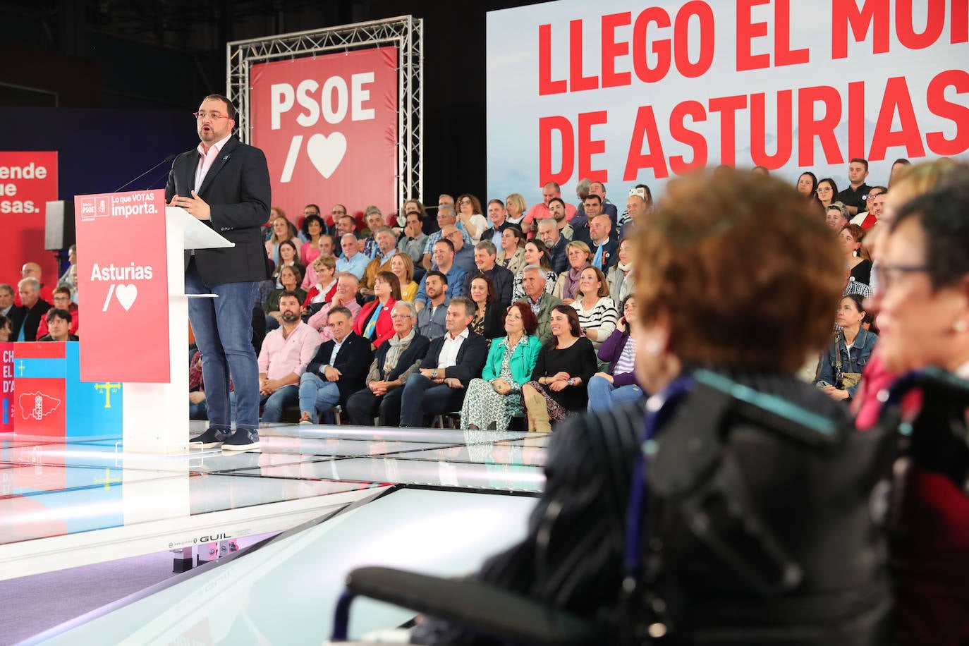 Pedro Sánchez, en Gijón