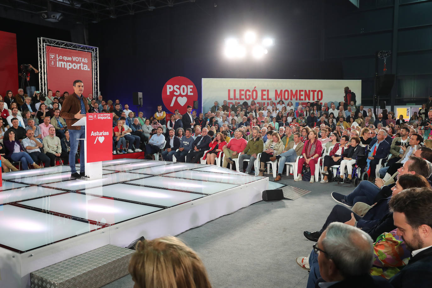 Pedro Sánchez, en Gijón