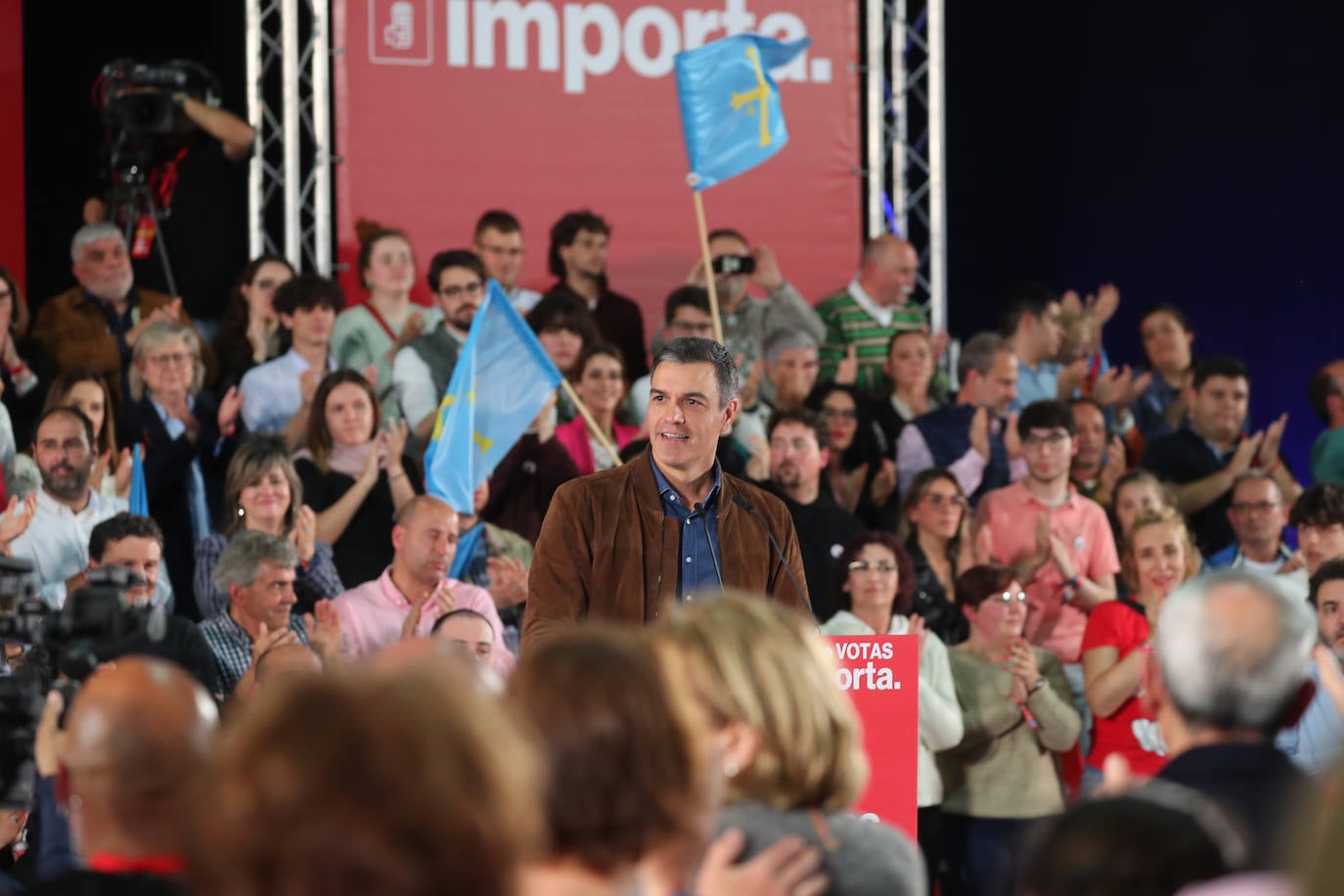 Pedro Sánchez, en Gijón