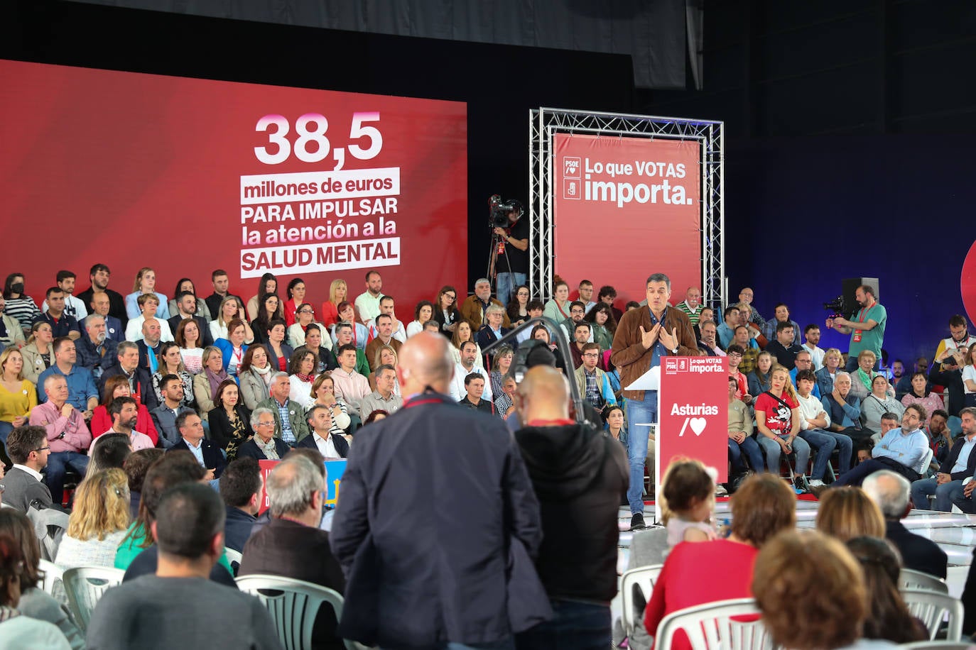 Pedro Sánchez, en Gijón