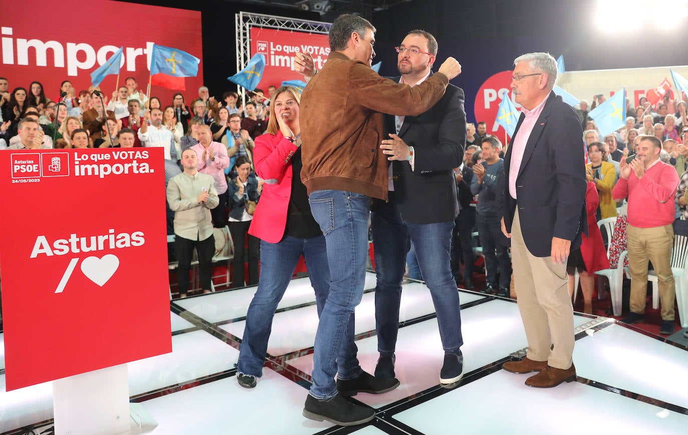 Pedro Sánchez, en Gijón