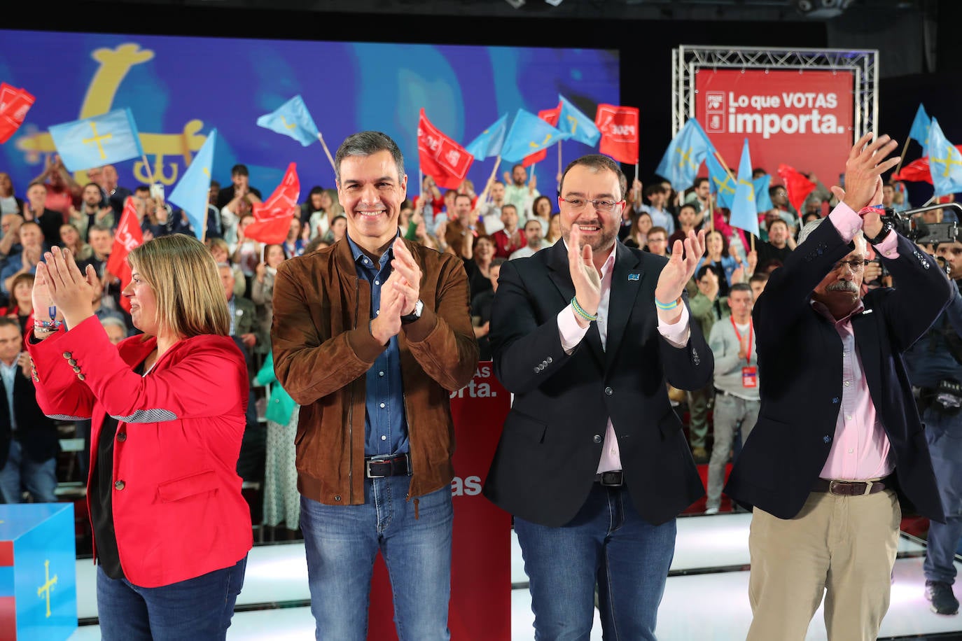 Pedro Sánchez, en Gijón