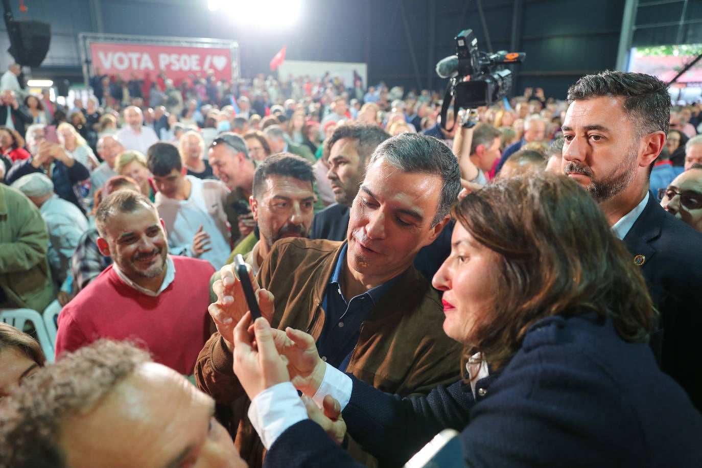 Pedro Sánchez, en Gijón