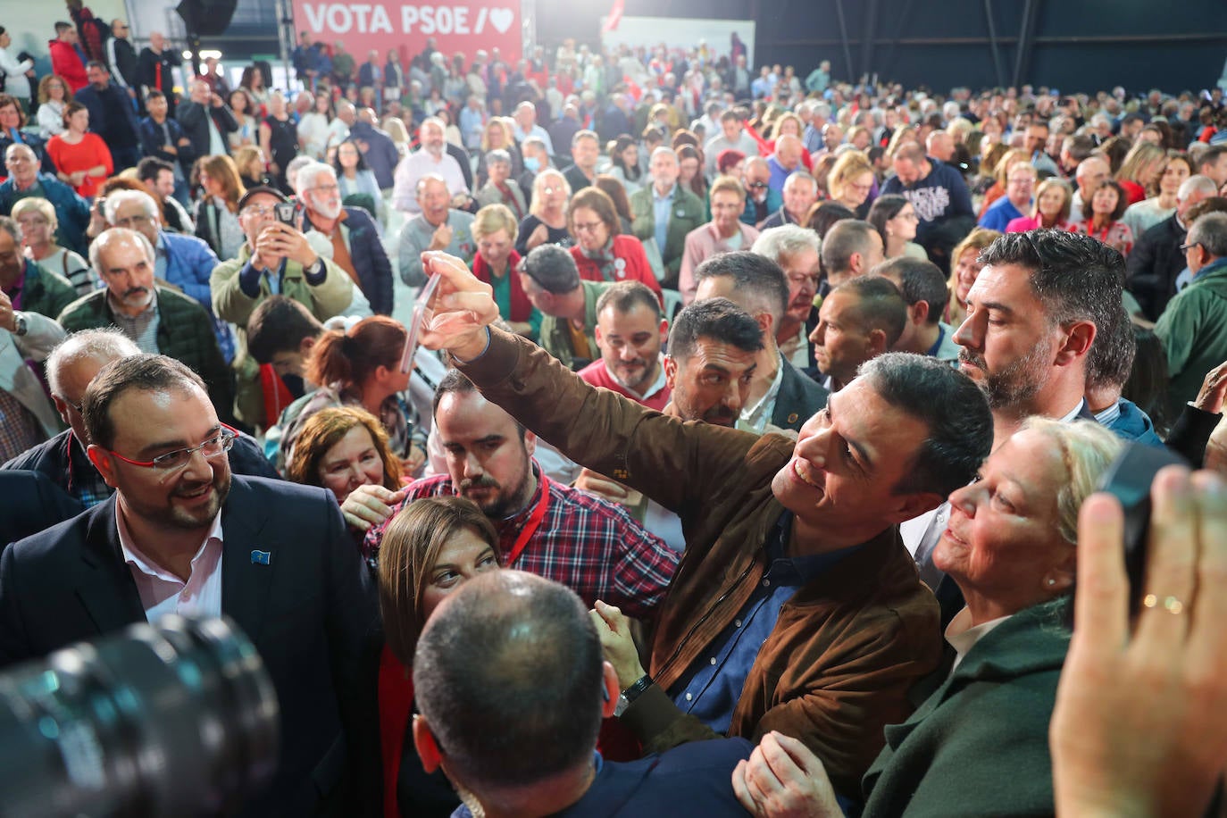 Pedro Sánchez, en Gijón