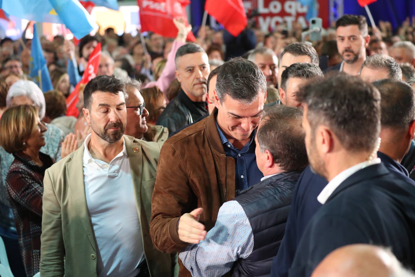 Pedro Sánchez, en Gijón