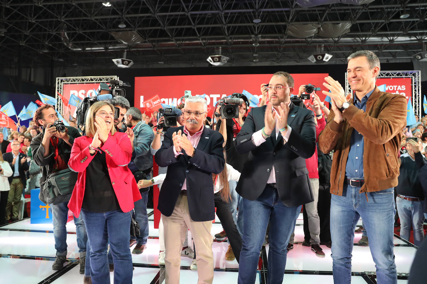 Pedro Sánchez, en Gijón