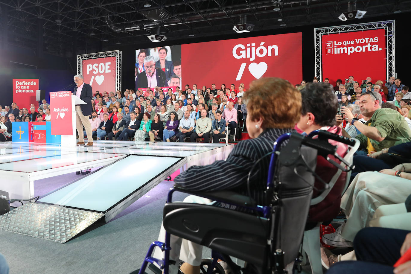 Pedro Sánchez, en Gijón