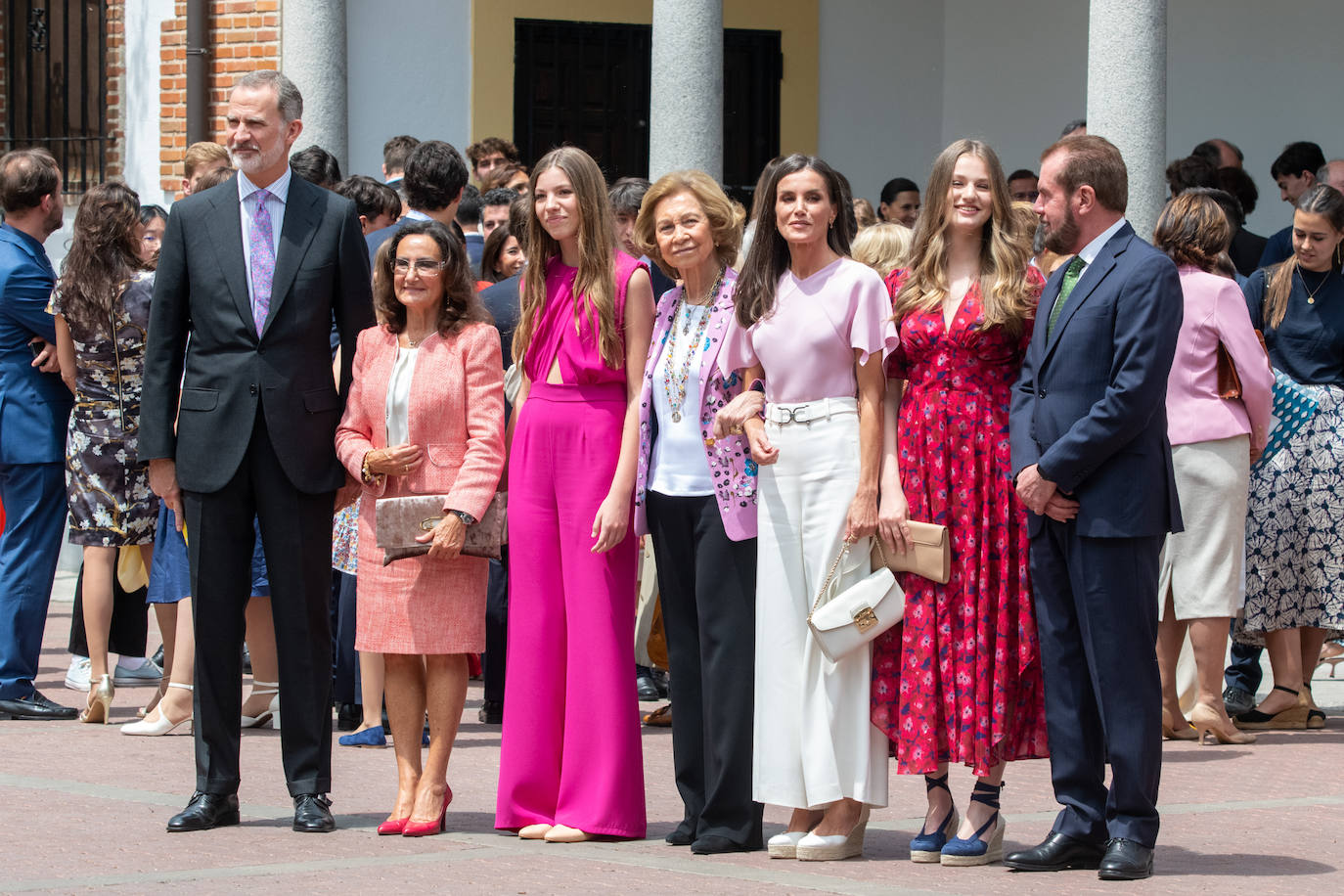 Armonía de color en la confirmación de la infanta Sofía