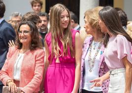 Armonía de color en la confirmación de la infanta Sofía