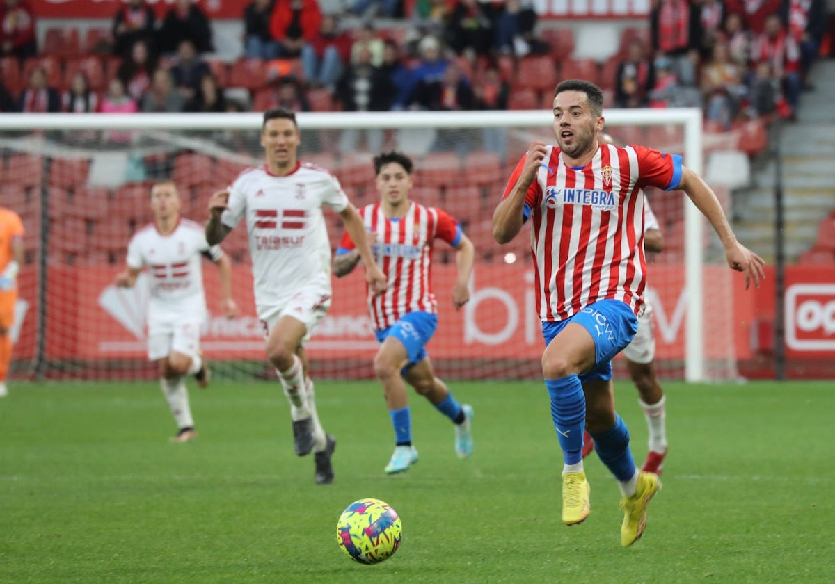 Jony, en un partido esta temporada ante el Cartagena.