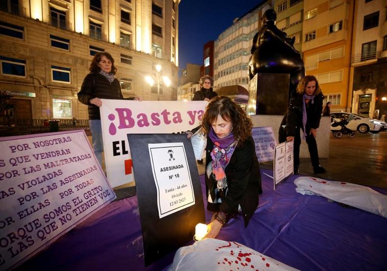 Las Mujeres de La Escandalera, en el homenaje a Tatiana.