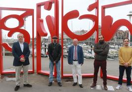 Luis Junco, Rufino Fernández, José María Suárez Braña, Alexander Martínez y Gonzalo Fernández.