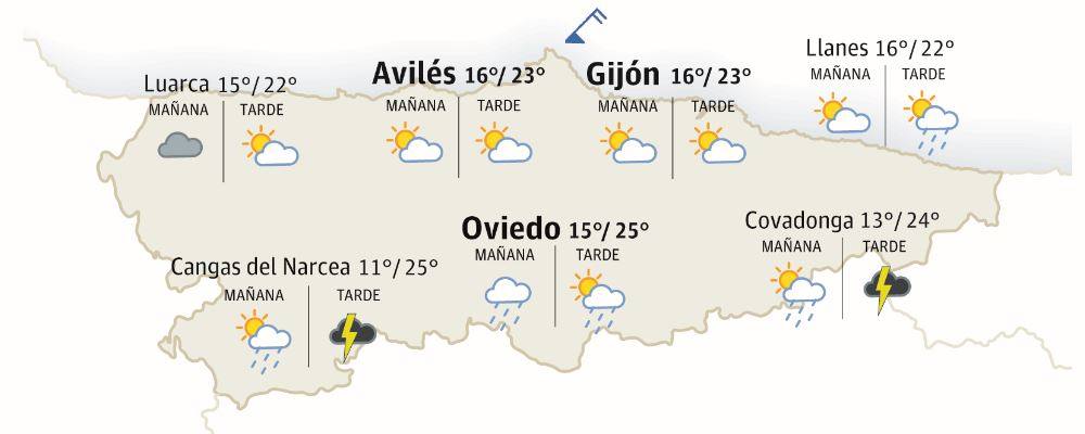 El tiempo que hará en Asturias el domingo 4 de junio