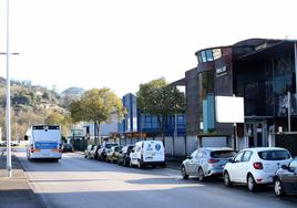 El polígono industrial de Olloniego, que estará vigilado por cámaras de seguridad.