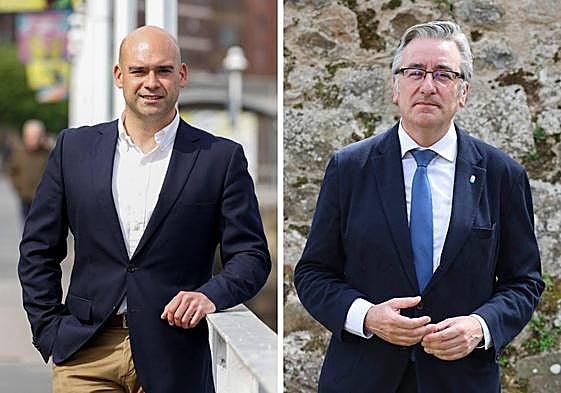 Jesús Martínez Salvador, de Foro, y Pablo González, del PP, dos miembros de los equipos negociadores de sendos partidos.