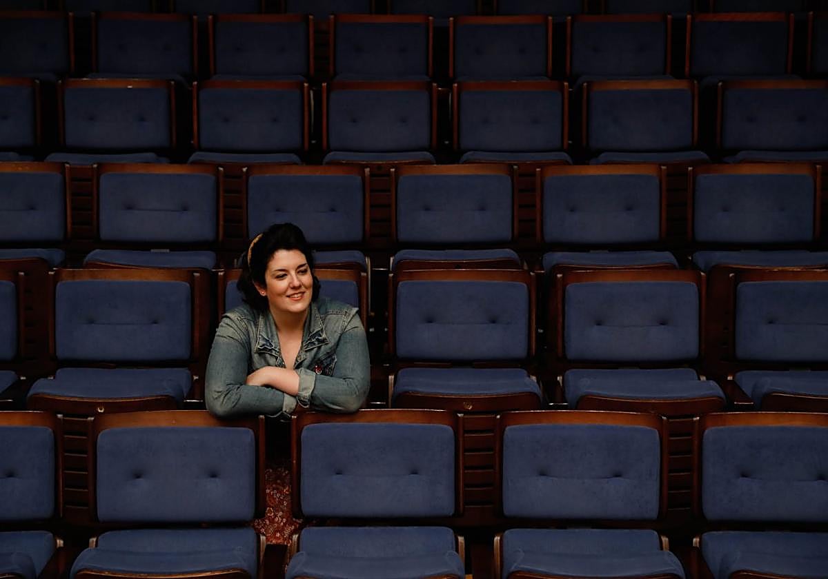 Serena Pérez, antes de un ensayo.