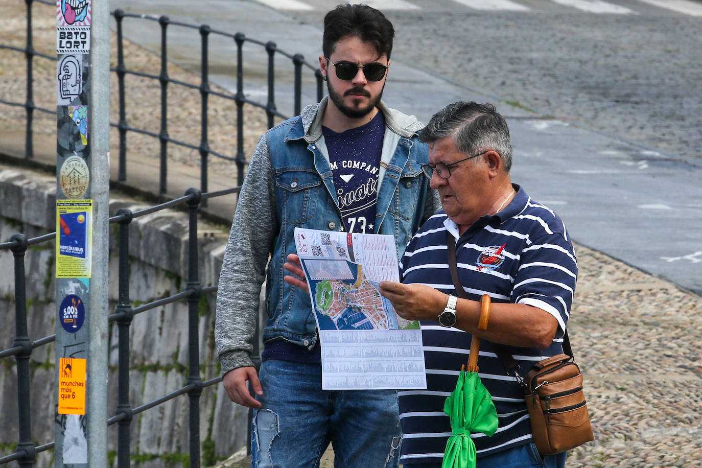 El crucero MS Rivera llena Gijón de turistas