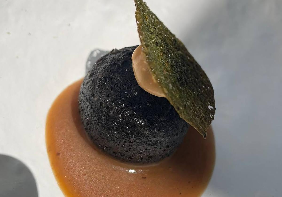 El pincho Chipi-Ron, del Restaurante Blanco, galardonado con el primer premio.