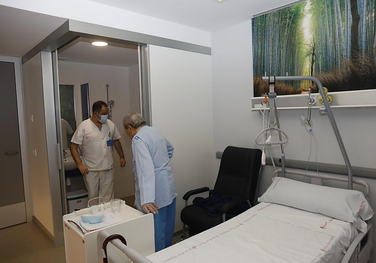 Unidad de paliativos del Hospital de Cruz Roja .