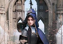 Interpretación que hace Rob Loren de la figura de Doña Urraca a través de la inteligencia artificial.