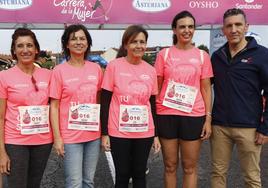 Carmen Moriyón, en la Carrera de la Mujer de Gijón.