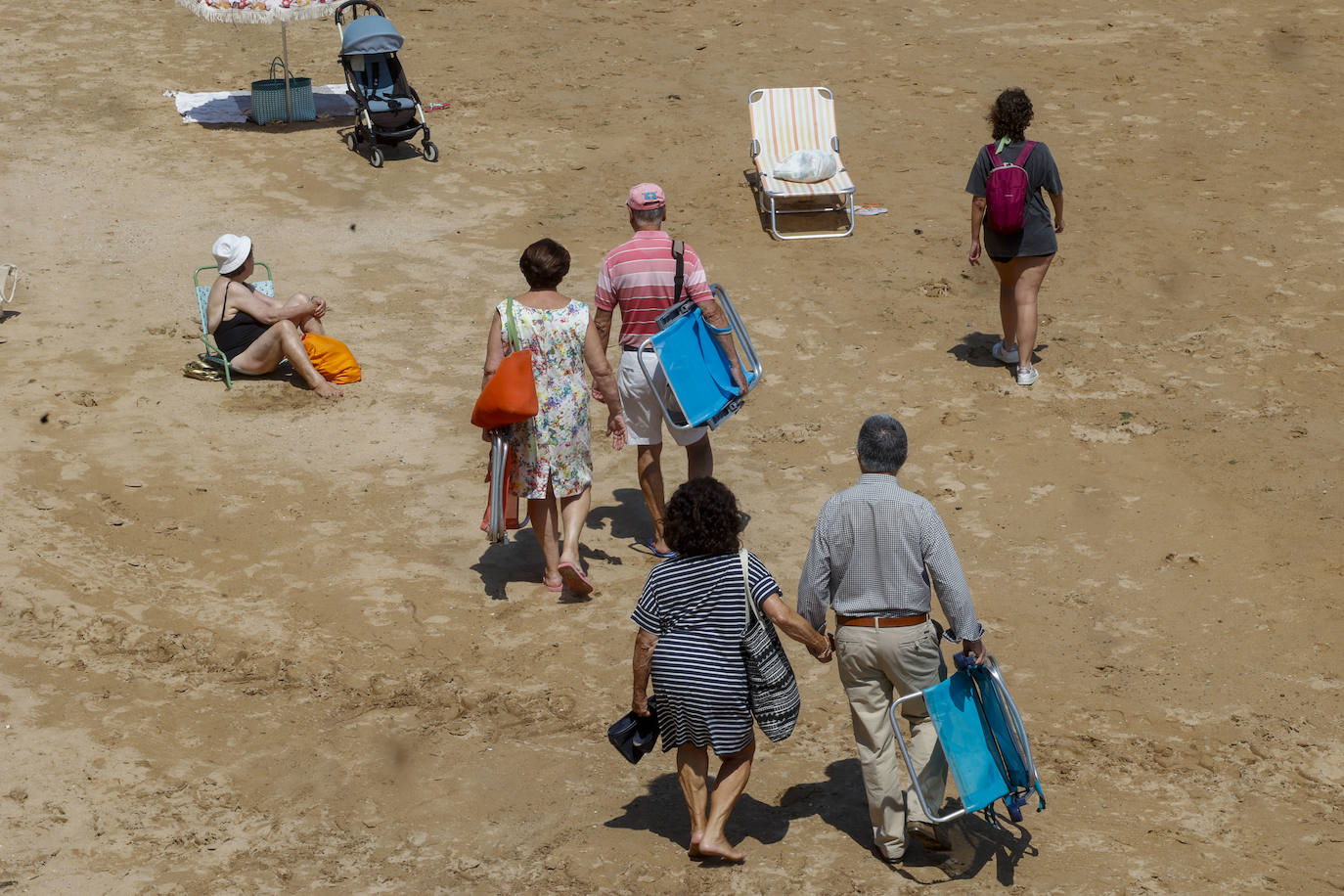 Gijón se refresca en la playa