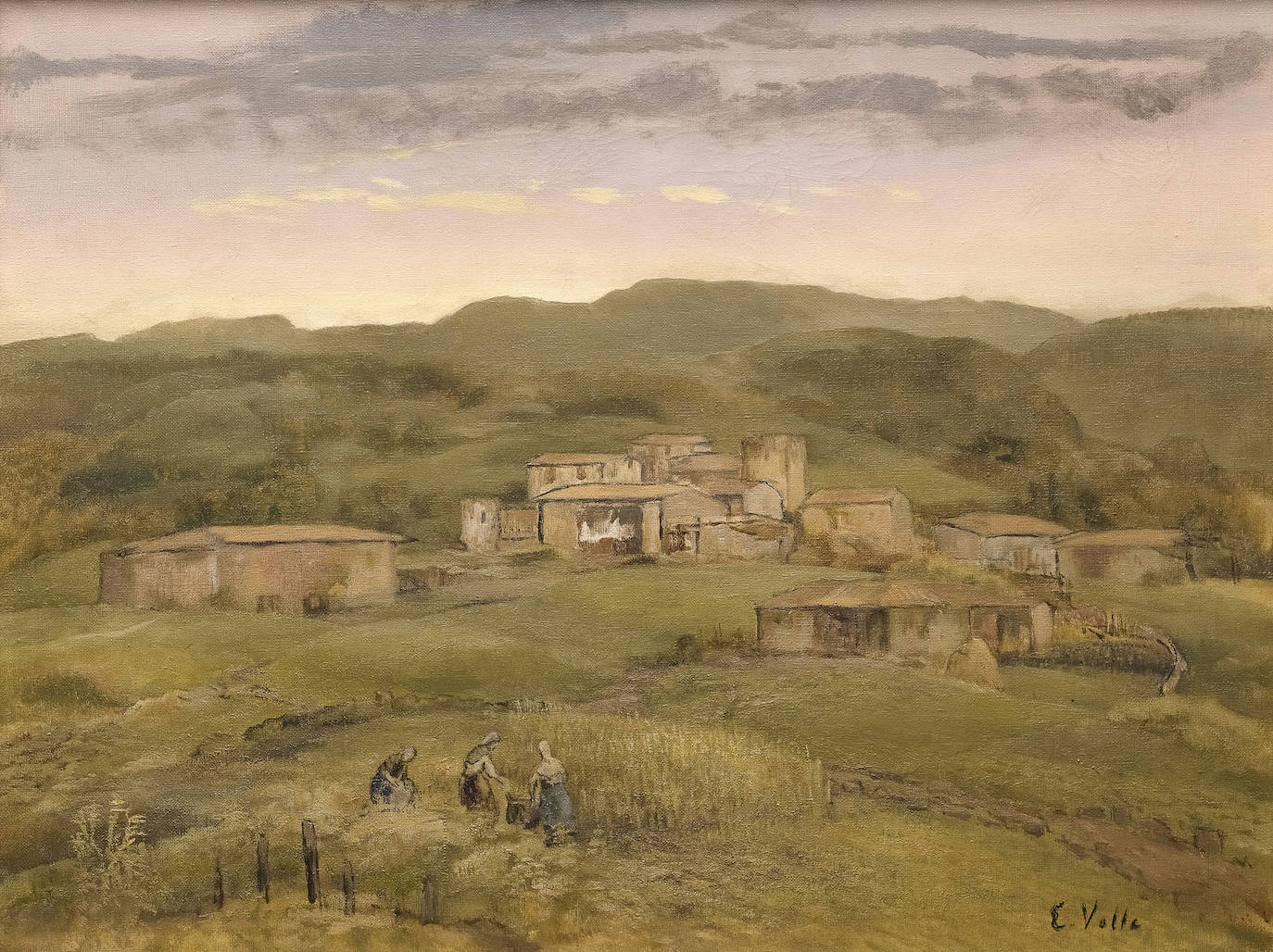 'Paisaje de aldea', 1945.