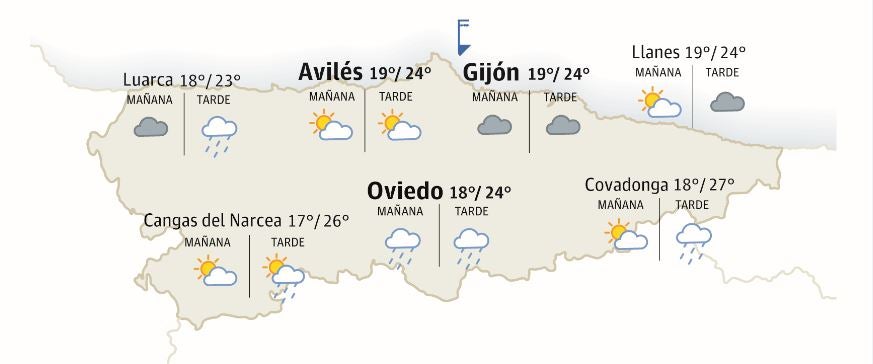 El tiempo que hará este domingo 25 de junio en Asturias