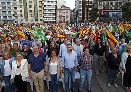 Así ha sido el acto de Santiago Abascal en Gijón