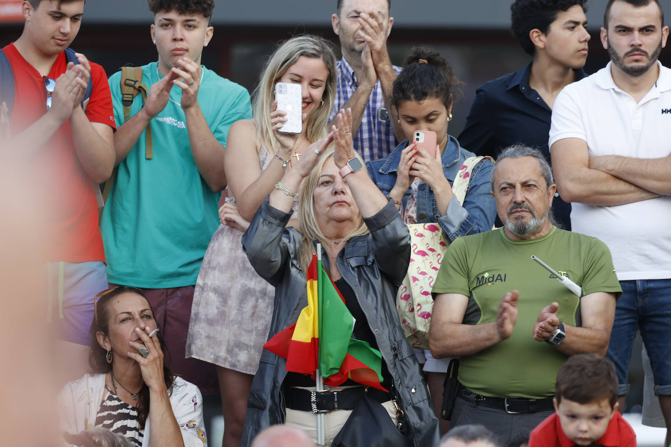 Así ha sido el acto de Santiago Abascal en Gijón