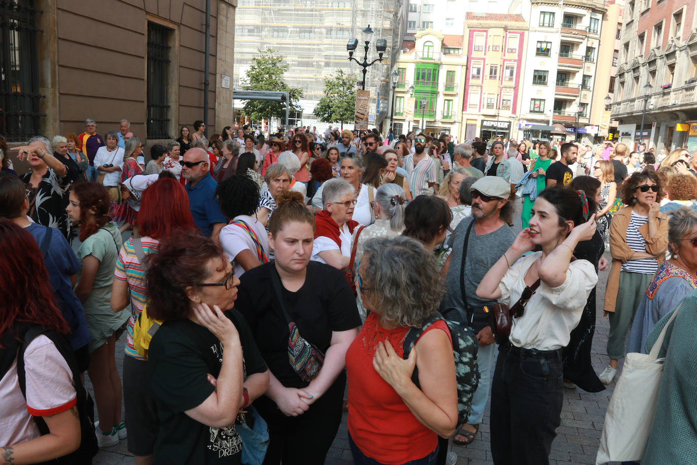 Protesta en Gijón por el pacto con Vox