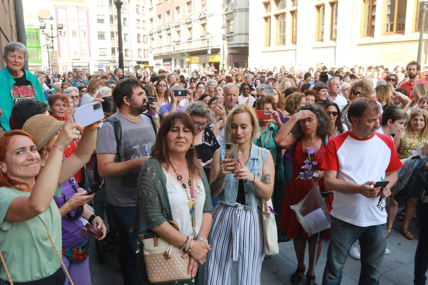 Protesta en Gijón por el pacto con Vox