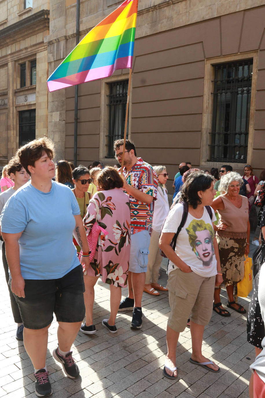 Protesta en Gijón por el pacto con Vox