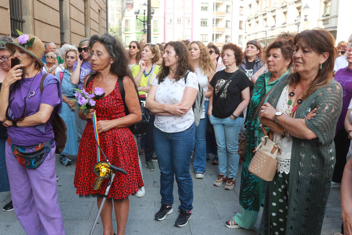 Protesta en Gijón por el pacto con Vox