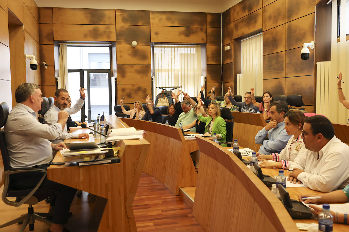 El Pleno del Ayuntamiento de Siero celebrado este jueves.