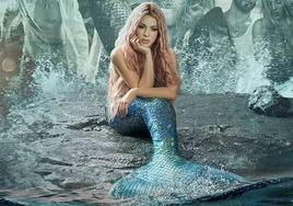 Shakira, caracterizada como una sirena en el videoclip de 'Copa Vacía'.