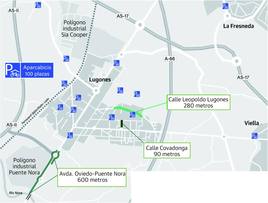 Lugones, La Fresneda y Viella tendrán catorce estaciones para aparcar bicis de modo seguro