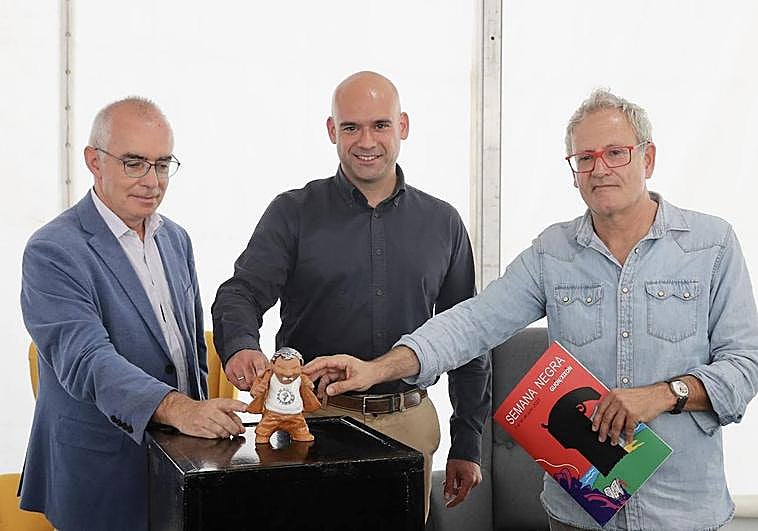 Un momento de la presentación de la Semana Negra.