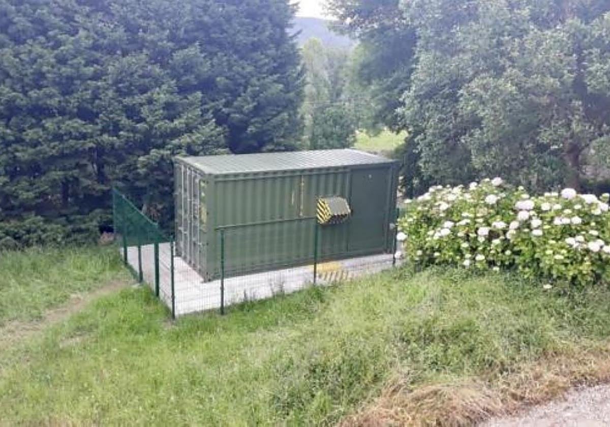 Almacén energético que ya se ha instalado en Cantabria.