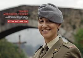 Marquínez, en 2019, en su etapa en el Ejército.