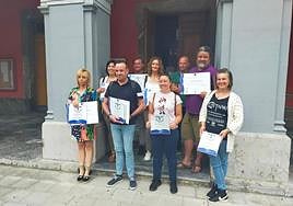 Los responsables de los establecimientos acreditados con el sello de calidad turística.