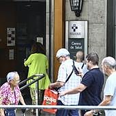 Actividad en el centro de salud de La Lila, en Oviedo.