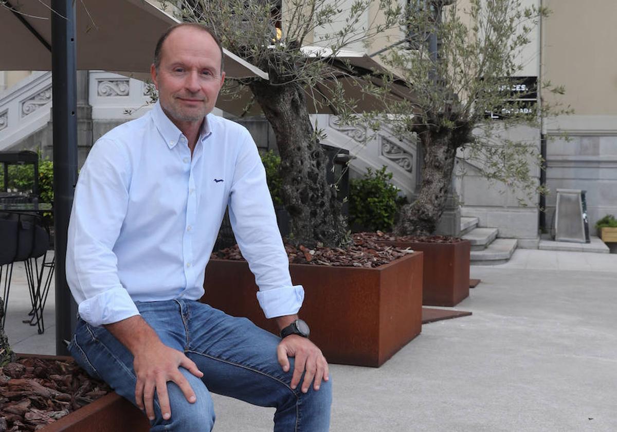 Mario Fernández Fraga, en la sede de EL COMERCIO, en el edificio Spaces de Gijón.