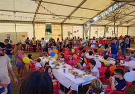 La fiesta infantil celebrada en Montecerrao.